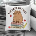 100 Days Of Chill Cute Capybara School Book Lover Pillowcase