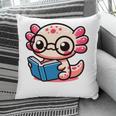 Adorable Book Lover Axolotl With Reading Glasses Cute Pillowcase Adorable Book Lover Axolotl With Reading Glasses Cute Pillowcase