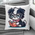 Adorable Book Lover Border Collie With Reading Glasses Cute Raglan Baseball Tee Pillowcase Adorable Book Lover Border Collie With Reading Glasses Cute Raglan Baseball Tee Pillowcase