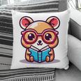 Adorable Book Lover Quokka With Reading Glasses Cute Pillowcase