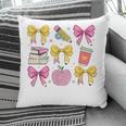 Apple Coquette Bow Books First Day Of School Back To School Pillowcase
