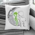 Astronaut Reading Book To Alien Moon Space Women Kids Men Premium Tri-Blend Pillowcase