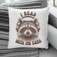 Audio Book Reader Book Lover Raccoon I Read With My Ears Pillowcase