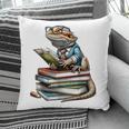 Bearded Dragon Reading Books Matching Bookworm Librarian Pillowcase