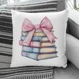 Book Lover Coquette Bow Pink Dainty Ribbon Cute Bookworm Pillowcase Book Lover Coquette Bow Pink Dainty Ribbon Cute Bookworm Pillowcase