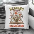 Book Lover Reading Bookish Floral Reading Powers Imagination Pillowcase