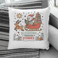 Book Lovers Winter Sleighing Through Stories Tee Premium Tri-Blend Pillowcase