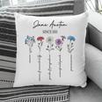 Bookish Feminist Jane Austen Fan Jane Austen Flower Books Pillowcase