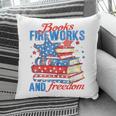 Books Fireworks And Freedom 4th Of July Book Lover Pillowcase Books Fireworks And Freedom 4th Of July Book Lover Pillowcase