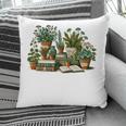 Botanical Garden Plants With Books Pillowcase
