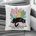 Cat Meme I Like Cats And Books And Maybe Three People Pillowcase