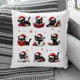 Cat Reading Books Lover Christmas Cat Lover Xmas Pillowcase