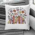 I Closed My Book To Be Here Floral Bookworm Reading Pillowcase