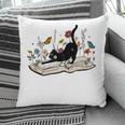 Cute Cat Flower Garden Book Kitty Reading Floral Men Women Girls Kids Pillowcase Cute Cat Flower Garden Book Kitty Reading Floral Men Women Girls Kids Pillowcase