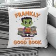 Cute Halloween Teacher Librarian Frankenstein Reading Books Pillowcase