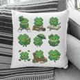 Cute Shamrock Reading St Patricks Day Teacher Book Lovers Pillowcase
