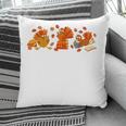 Cute Turkey Reading Book Librarian Bookworm Thanksgiving Men Pillowcase