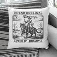 Defend Your Local Public Library Cat Knight Book Lover Pillowcase