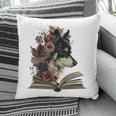 Dog Book Flower Pillowcase Dog Book Flower Pillowcase