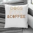 Dogs Books & Coffee Pillowcase Dogs Books & Coffee Pillowcase