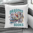 Easily Distracted By Dragons And Books Bookworm Pillowcase