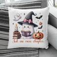 Ghost Reading Book Coquette Bow Halloween Girl Toddler Kid Premium Pillowcase