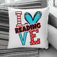 I Heart Books Love Reading Red And Stripe Animated Cat For Men Women Girls Kids Pillowcase