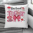 HUGvyn One Loved Teacher Valentine Book Heart Reading Bow Pillowcase