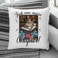 Just One More Chapter Cat Reading Books Coffee Lovers Premium Tri-Blend Pillowcase