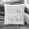 Library Card Vintage Book Due Date Bookish Rainbow Reading Pillowcase