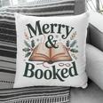 Merry And Booked Holiday Reading Winter Book Lover Premium Tri-Blend Pillowcase