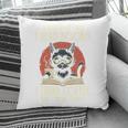 i Read Books And i Know Things Cat Reading Cat Coffee Books Pillowcase