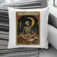 The Reader Tarot Card Book Lover Skeleton Art Goth Style Pillowcase