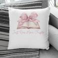 Reading Books Mom Mothers Day Coquette Pink Bow Book Lovers Pillowcase