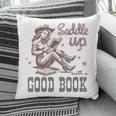 Retro Cowgirl ReadingTee Saddle Up With A Good Book Western Pillowcase Retro Cowgirl ReadingTee Saddle Up With A Good Book Western Pillowcase