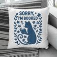 Sorry I'm Booked Cat Reading Book Boho Flowers Vintage Pillowcase Sorry I'm Booked Cat Reading Book Boho Flowers Vintage Pillowcase