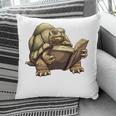 Sulcata Tortoise Reading A Book Pillowcase Sulcata Tortoise Reading A Book Pillowcase
