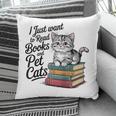 Vintage I Just Want To Read Books And Pet Cats Cat Raglan Baseball Tee Pillowcase Vintage I Just Want To Read Books And Pet Cats Cat Raglan Baseball Tee Pillowcase