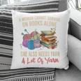 A Woman Cannot Survive On Books Alone She Needs Yarn Crochet Premium Tri-Blend Pillowcase A Woman Cannot Survive On Books Alone She Needs Yarn Crochet Premium Tri-Blend Pillowcase