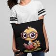 Adorable Book Lover Ostrich With Reading Glasses Cute Pillowcase