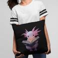 Axolotl Bookworm Reading Book Kawaii Graphic Pillowcase