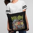 Graphic Book Worm Monster Horror Reading Book Lover Pillowcase Graphic Book Worm Monster Horror Reading Book Lover Pillowcase