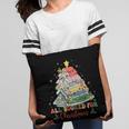 All Booked For Christmas Book Lovers Xmas Tree Lights Pillowcase