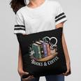 Books And Coffee Book Lover Bookish Green Book Theme Reading Pillowcase
