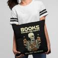 Books Make Me Happy Skeleton Read Reading Librarian Book Pillowcase