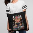 Bookworm Cute Baby Highland Cow Reading Book Pillowcase