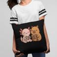 Capybara Axolotl Kawaii Kids Anime Book Lover Reading Pillowcase