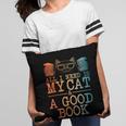 Cat & Book Art For Men Women Cat Librarian Novel Book Lover Pillowcase