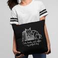 Cats Books And Coffee – My Perfect Day Cat Lover Pillowcase