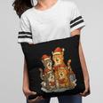Cats Reading Books Christmas Tree Pillowcase